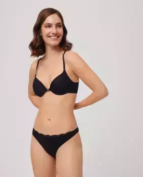 Нижнее белье телесного цвета, стринги Ysabel Mora, черный
