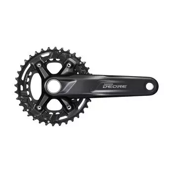 Нижний кронштейн 10v Shimano Deore Fc-M4100-B2, черный / черный / черный