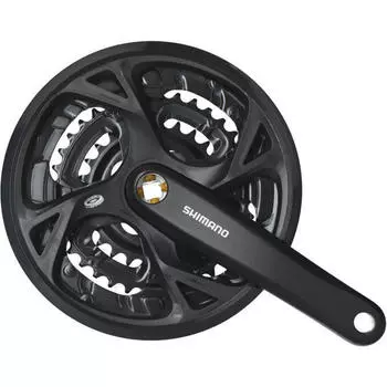 Нижний кронштейн 9v Shimano Fc-M371, черный / черный / черный