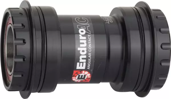 Нижний кронштейн с внешней резьбой PF30 с радиально-упорными подшипниками для кривошипных шпинделей 22/24 мм Wheels Manufacturing, черный