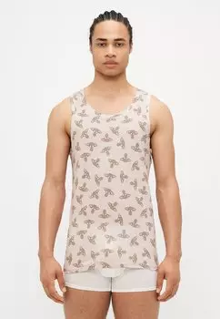 Нижняя футболка ANGLO ORB PRINT VEST Vivienne Westwood, бежевый