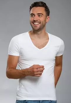 Нижняя футболка VITARU V-NECK 6-PACK Suitable, белый