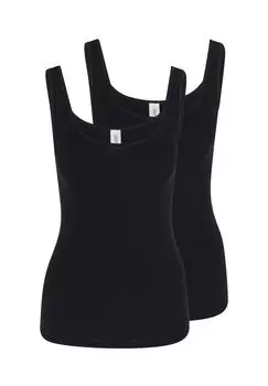 Нижняя рубашка/верхний комплект из 2 шт. из органического хлопка SPEIDEL, черный