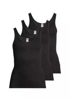 Нижняя рубашка/верхний комплект из 3 модальных изделий -con-ta-, черный