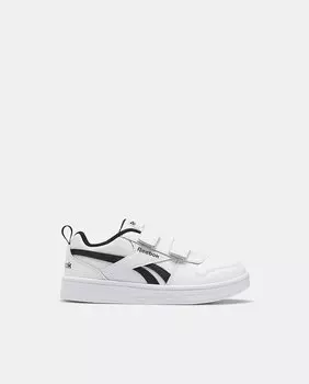 Низкие белые детские кроссовки с двойной застежкой-липучкой Reebok, белый