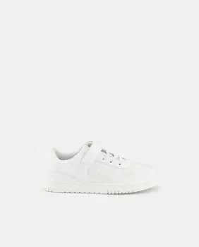 Низкие белые кроссовки для мальчика в форме шлема с резиновой подошвой и застежкой на липучку El Corte Ingls, белый