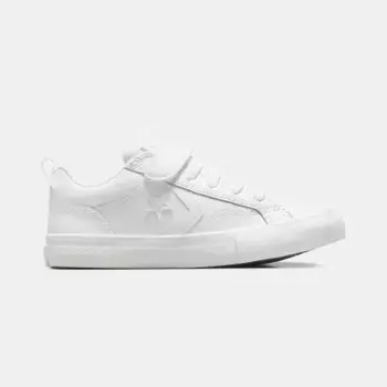 Низкие детские повседневные кеды Converse Pro Blaze Strap из кожи, белый
