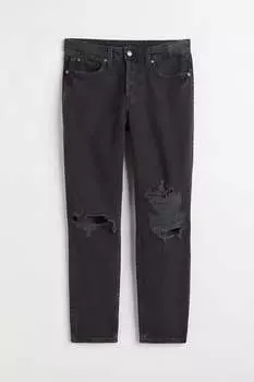 Низкие джинсы-бойфренды в стиле 90-х H&M, черный