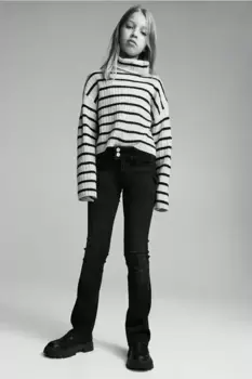 Низкие джинсы bootcut H&M, черный