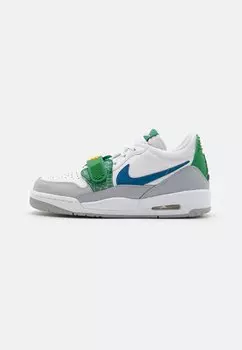 Низкие кеды Air Jordan Legacy 312 Unisex Jordan, белый/индустриальный синий/волчье серое/сосновый зеленый/красный дюн/университетское золото