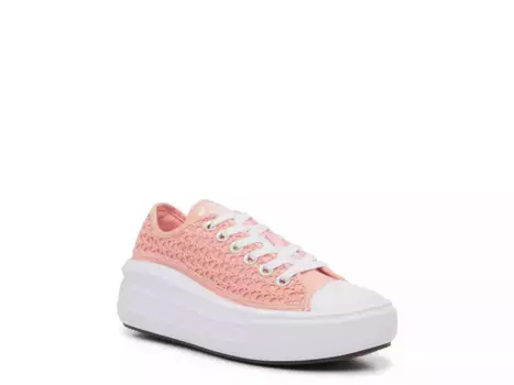 Низкие кеды Converse Chuck Taylor All-Star Move Crochet - детские, розовая фаза