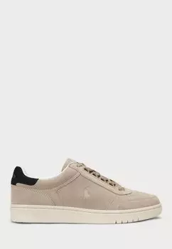 Низкие кеды COURT SUEDE SNEAKER UNISEX Polo Ralph Lauren, серо-коричневый