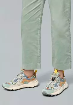 Низкие кеды Flower Mountain, светло-серый