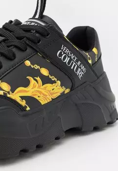 Низкие кеды Fondo Speedtrack Versace, черный/золотой