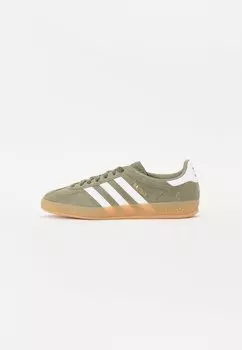 Низкие кеды GAZELLE INDOOR UNISEX adidas Originals, оливковый