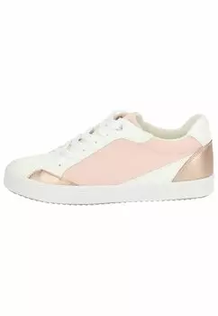Низкие кеды Geox, цвет Lt Rose Optic White C