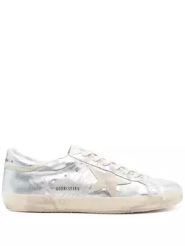 Низкие кеды Golden Goose Super-Star, серебристый