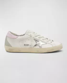 Низкие кеды из смешанной кожи Superstar Golden Goose