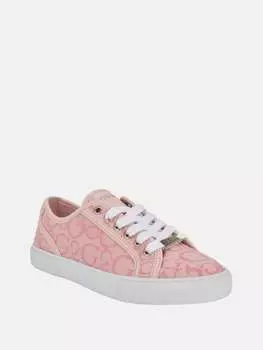Низкие кеды Melya Logo Guess Factory, цвет pink logo