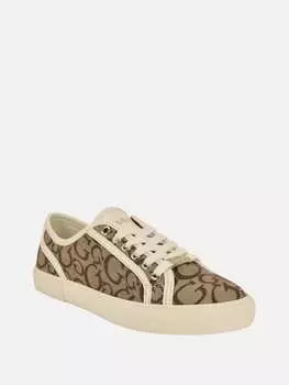 Низкие кеды Melya Logo Guess Factory, цвет brown logo