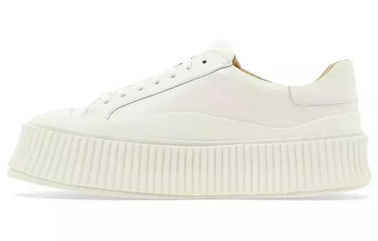 Низкие кеды на шнуровке Jil Sander