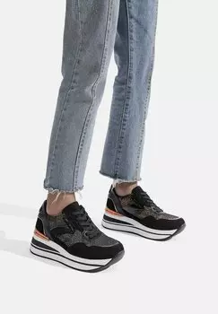 Низкие кеды Queen Helena, черные