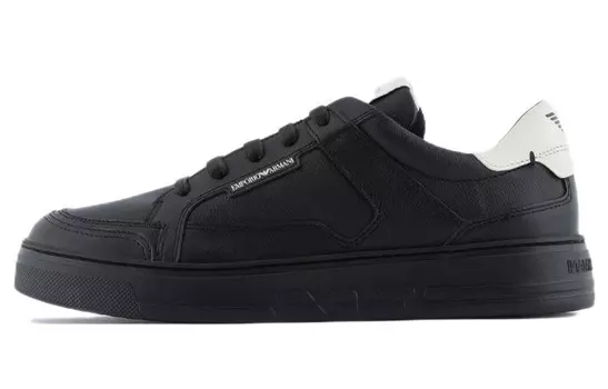 Низкие кеды с логотипом Emporio Armani