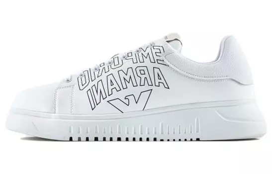 Низкие кеды с логотипом Emporio Armani