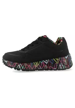Низкие кеды Street Uno Lite Lovely Luv Jgol Skechers, черный