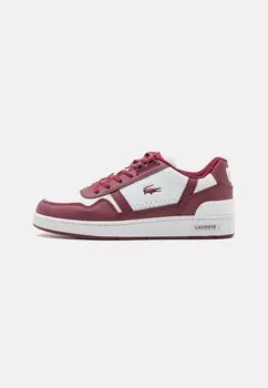 Низкие кеды T-Clip 223 Unisex Lacoste, цвет white/burgundy