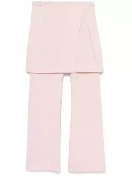 Низкие классические брюки с защипом из нескольких слоев Low Classic, розовый