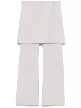 Низкие классические брюки с защипом из нескольких слоев Low Classic, серый