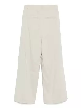 Низкие классические плиссированные брюки палаццо Low Classic, зеленый