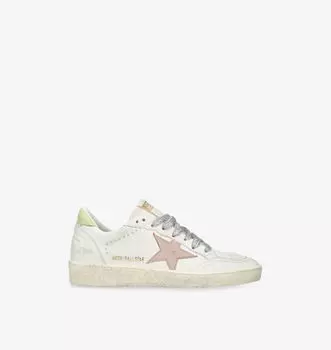 Низкие кожаные кроссовки Ballstar 12164 Golden Goose, мультиколор