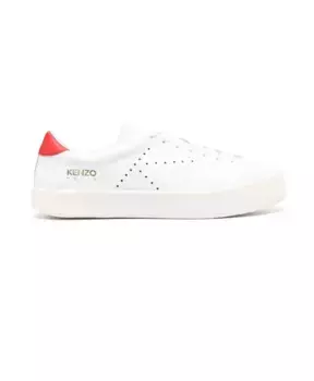 Низкие кожаные кроссовки Kenzo, белый