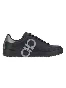 Низкие кожаные кроссовки Number FERRAGAMO, неро
