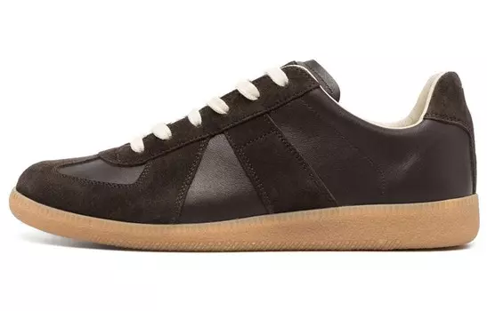 Низкие кожаные кроссовки Replica Maison Margiela