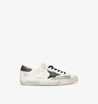 Низкие кожаные кроссовки с аппликацией в виде звезды Super star Golden Goose, мультиколор