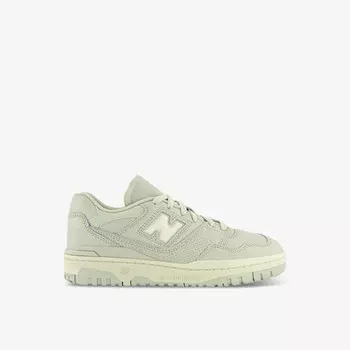 Низкие кожаные кроссовки с тисненым логотипом Bb550 New Balance, зеленый