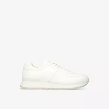 Низкие кожаные кроссовки с тисненым логотипом Livingston Church, бежевый