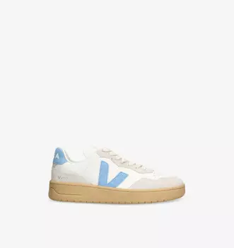 Низкие кожаные кроссовки с вышитым логотипом V-90 Veja, мультиколор