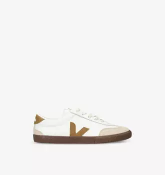 Низкие кожаные кроссовки с вышитым логотипом Volley Veja, мультиколор