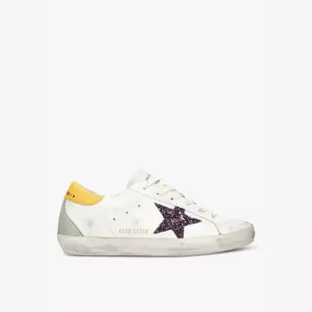 Низкие кожаные кроссовки Superstar 82655 Golden Goose, белый