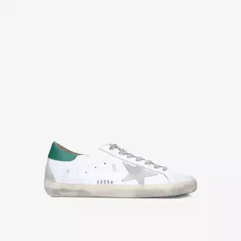 Низкие кожаные кроссовки Superstar Golden Goose, белый
