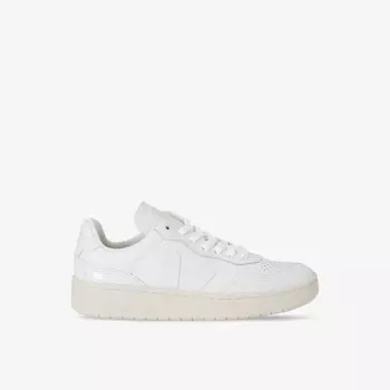 Низкие кожаные кроссовки V90 с вышитым логотипом Veja, белый