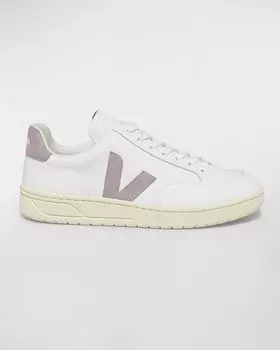 Низкие кожаные кроссовки V-12 VEJA, цвет Extra White Babe