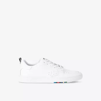 Низкие кожаные кроссовки в полоску Cosmo Paul Smith, белый