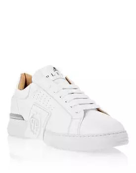 НИЗКИЕ КРОССОВКИ PHANTOM KICK$ Philipp Plein, белый