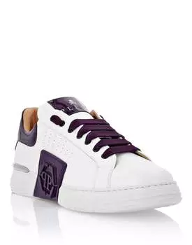 НИЗКИЕ КРОССОВКИ PHANTOM KICK$ Philipp Plein, фиолетовый
