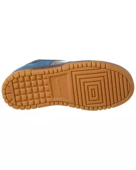 Низкие кроссовки Acne Studios из кожи и замши Fuzzy, синий